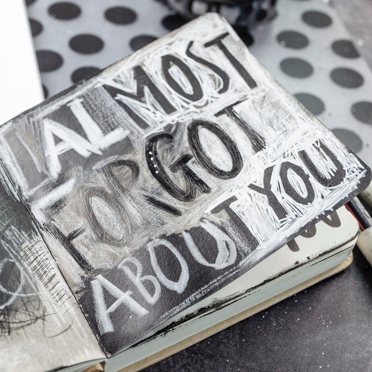 The raw and messy art journaling sessions