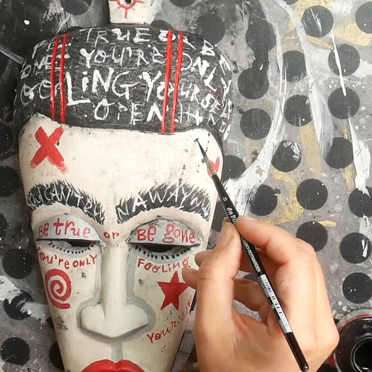 From Thrifted Mask to Raw Art - Studiobloknote.com